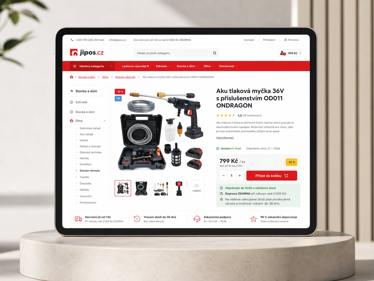 jipos.cz detail produktu